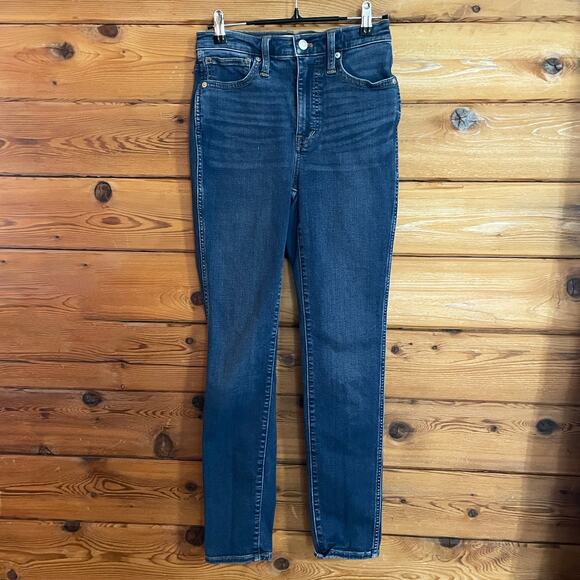Madewell 10" High Rise Skinny Blue Jeans Size 25 - Picture 1 of 8